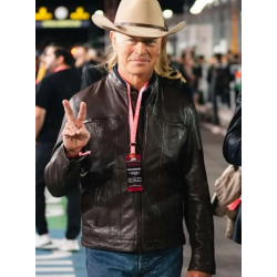 Neal McDonough The Last Rodeo 2025 Brown Leather Jacket
